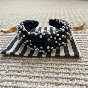 Lele Sadoughi black Pearl headband